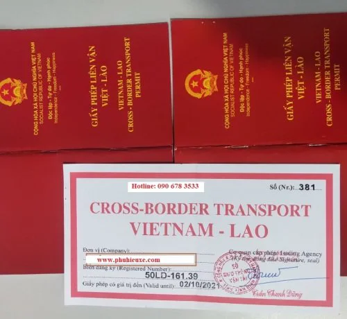 Xin giấy phép liên vận Việt - Lào giá rẻ, nhanh chóng toàn quốc